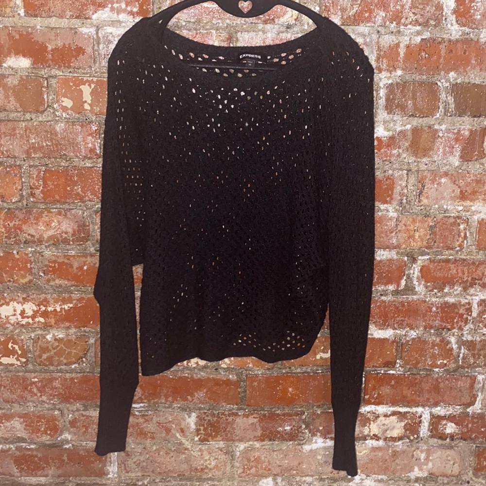 SUPER CUTE & STYLISH EXPRESS size small, sweater, black